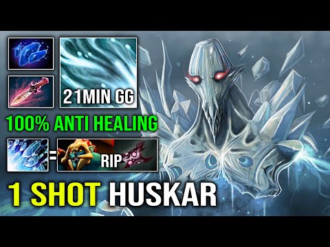How to 100% Delete Huskar From the Map | 100% Anti Healing Predicted Ice Blast AA Dota 2