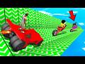 SHINCHAN AND FRANKLIN TRIED THE IMPOSSIBLE SPEED BOOSTER CORRIDOR RAMP PARKOUR CHALLENGE GTA 5