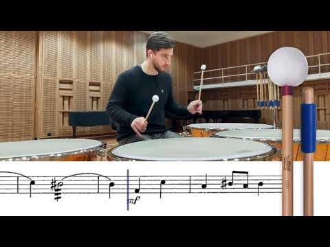 Orchestral Excerpts Timpani sheet - FRANK MARTIN - Concerto for 7 winds, timpani, percussion, string
