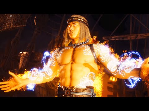 Liu Kang Becomes God of Thunder and Fire Scene (2023) - Mortal Kombat