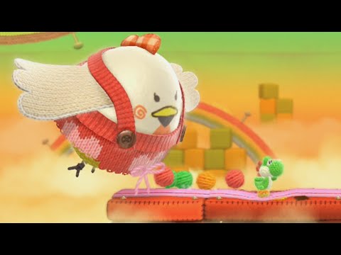 Yoshi's Woolly World 100% Walkthrough Part 3 - World 3