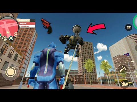 Air balloon gun in rope hero vice town 💥💕☝️ gameplay