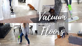 FLOOR CHORE // VACUUM & MOP // CLEANING MOTIVATION