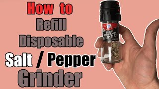 How to Refill McCormick Disposable Salt and Pepper Grinders