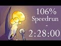 Hollow Knight 106% True Ending NMG Speedrun - 2:28:00