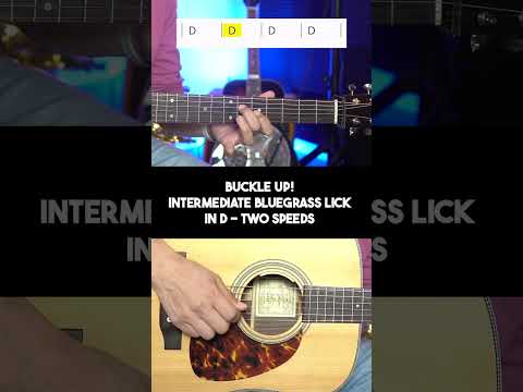 Intermediate Bluegrass Guitar Lick in D