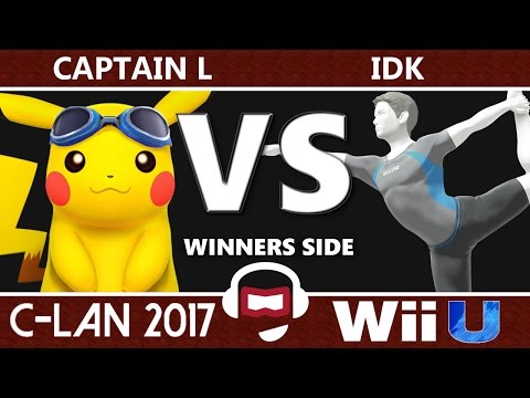 C-LAN 2017 Smash 4: WR1 - Captain L (Pikachu) vs IDK (Wii Fit Trainer)