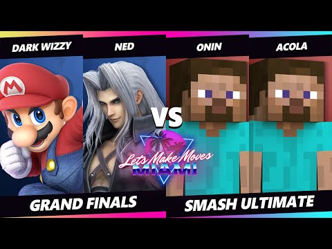 Let's Make Moves Miami GRAND FINALS - Dark Wizzy & Ned  Vs. Onin & acola - SSBU Ultimate Tournament