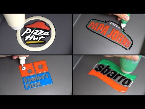 Pizza brand logo Pancake art - Pizza hut, Papajohns, Sbarro, Dominos