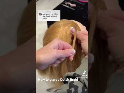 How to start a Dutch Braid #braids #hairideas #braidstyles #hairtutorial #braidtutorial #easyhair