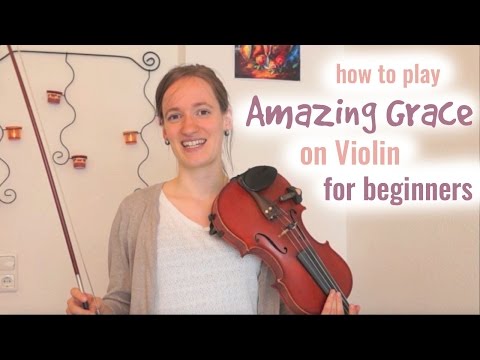 Amazing Grace (how to play) - Easy Beginners Song - Violin Tutorial