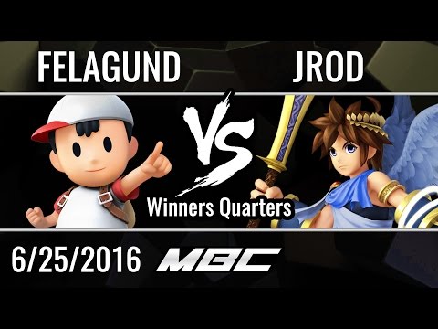 Felagund (Ness) vs Jrod (Pit, Diddy) - Winners Quarters - Monroe Battle Circuit - Smash Wii U
