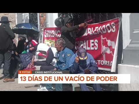POTOSÍ CUMPLE 13 DÍAS DE VACÍO DE PODER Y BLOQUEOS EN LA ALCALDÍA