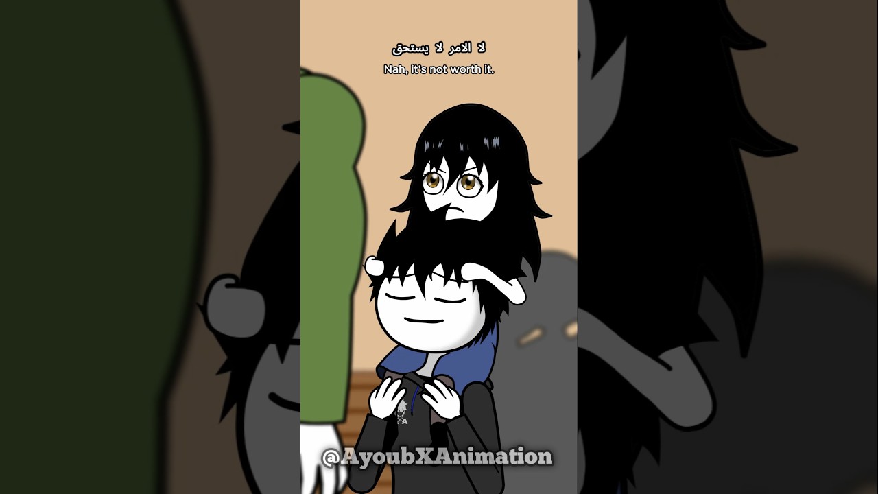 خصمك كأنه هالك 💪🏻 #انيميشن