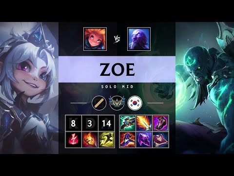 Zoe Mid vs Ryze - KR Challenger Patch 25.14