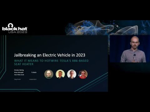 Jailbreaking an Electric Vehicle in 2023 or What It Means to Hotwire Tesla's x86-Based Seat Heater