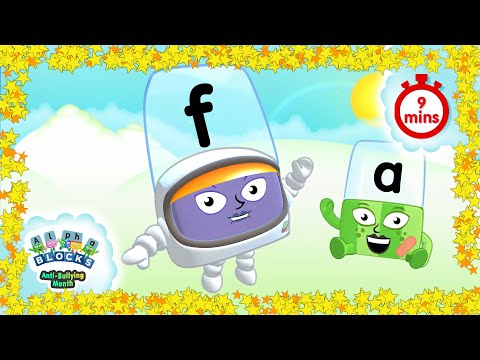 #いじめ防止月間フォニックス - フレンドリーアルファベット｜読み方を学ぶ｜アルファベットブロック (#AntiBullyingMonth Phonics - Friendly Alphabet | Learn to Read | Alphablocks)