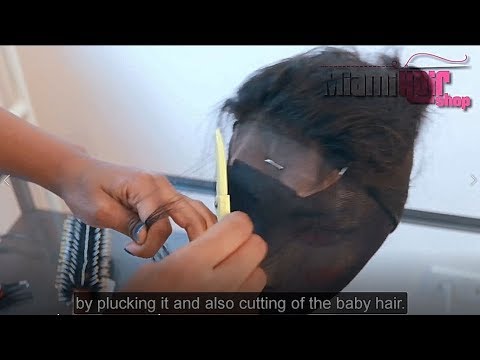 CUSTOMIZING A CLOSURE | How To Pluck a Lace Closure |