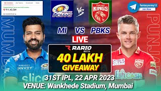 LIVE🔴| MI vs PBKS Live Prediction | MI vs PBKS Live Team | MI vs PBKS Live