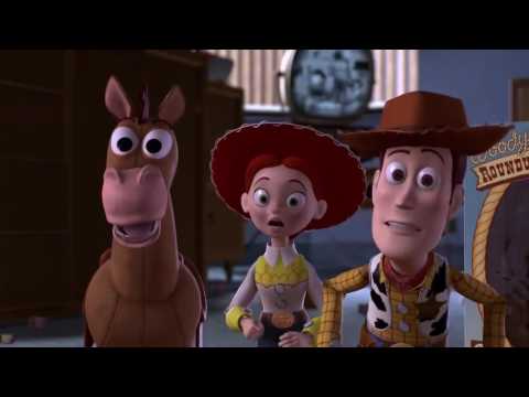Toy story 2 Woody tries to leave