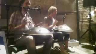 Daniel Waples and James Winstanley  in italy Hang drum project  artistrada colmurano 2012 MOV