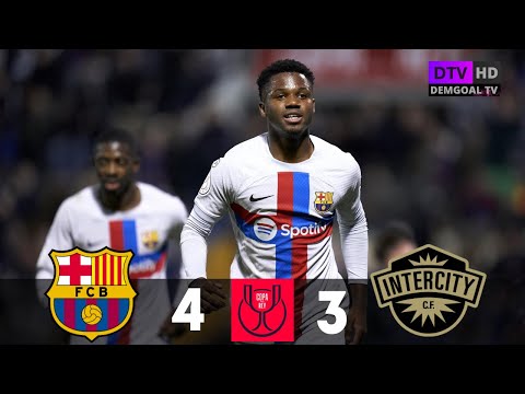 Barcelona 4-3 Intercity || Copa del Rey 1/16 final || Goals & Highlights ||