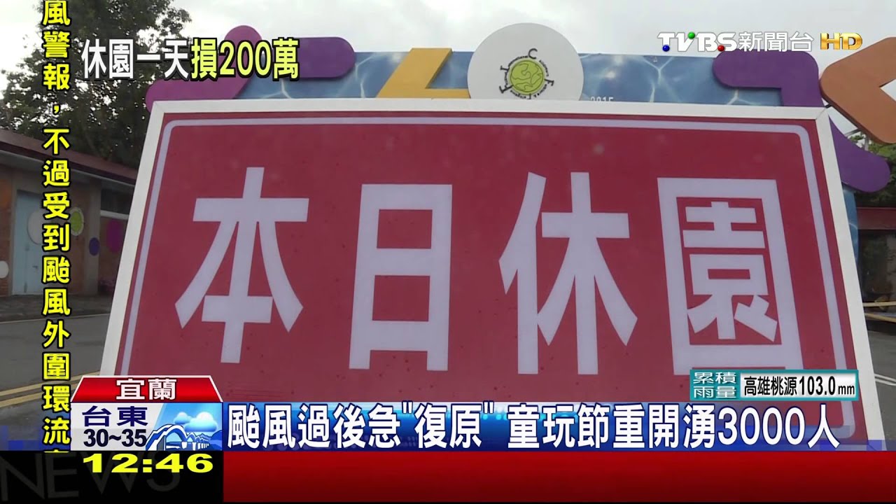 颱風過後急「復原」　童玩節重開湧3000人