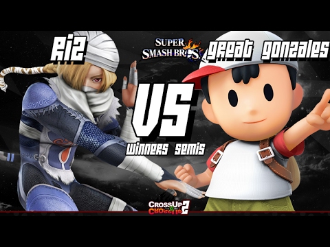 CROSSxUP 2 Smash 4 -  HBA| Riz (Shiek) Vs. The Great Gonzales (Ness) - Winners Semis