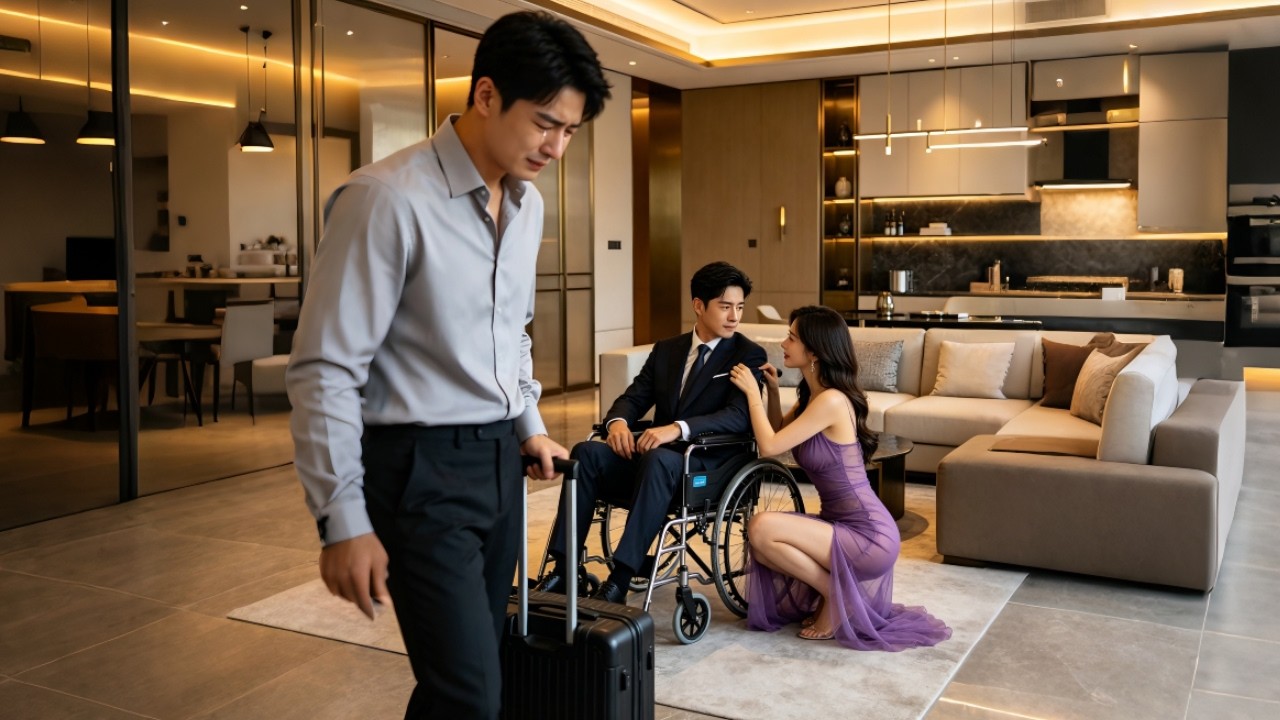 妻子無視他把癱瘓白月光接回家照顧十年！女兒跌倒那一刻，他徹底死心，帶著女兒消失！她瘋找全城跪求他原諒！ #短劇 #drama #情感
