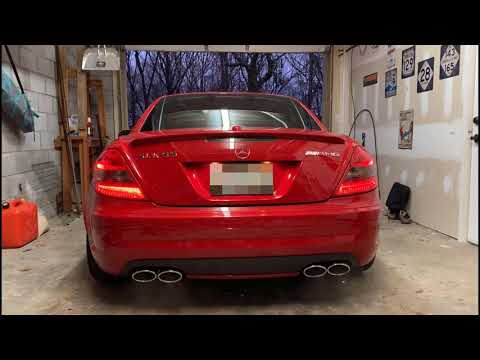 2009 Mercedez-Benz SLK 55 Cold Start with Resonator Delete and Magnaflow Tru-X Pipe (10791)