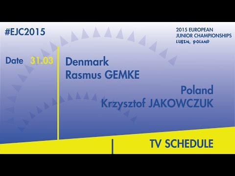 R.Gemke(DEN) VS. K.Jakowczuk(POL) #EJC2015 Lubin, Poland