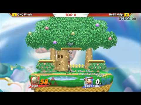 Defend the North 2015 - SSB4 - Winners Final - iQHQ Vinnie (Sheik) vs Ho3K Helpr (Diddy Kong)