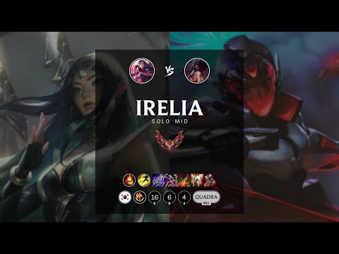 Irelia Mid vs Akali - KR Grandmaster Patch 12.7