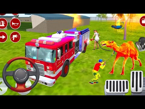 Emergency Fire Truck Driving Simulator   Real Fire Fighter Game 2021   Android Gameplay   MRG