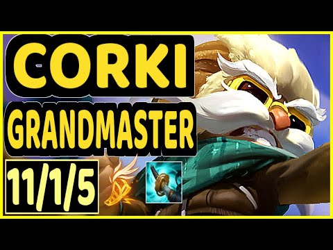 DAWIDSONEK (CORKI) - 11/1/5 KDA GAMEPLAY - EUW Ranked GRANDMASTER