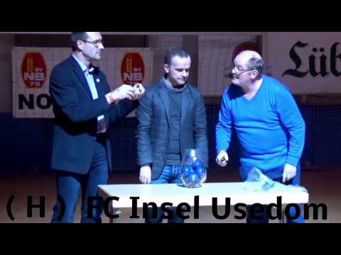 Die Auslosung der Viertelfinalspiele des Landesklassenpokal Ost um den Lübzer Pils Cup