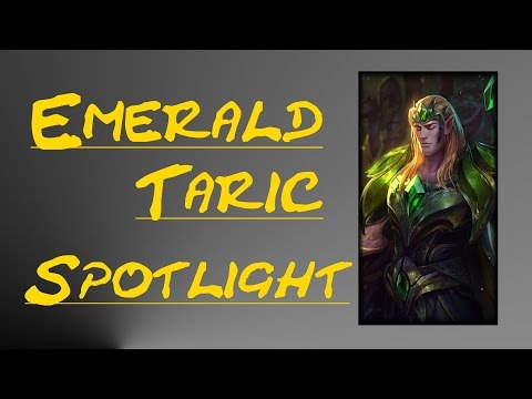 REWORKED EMERALD TARIC SKIN SPOTLIGHT - League of Legends Skin Review