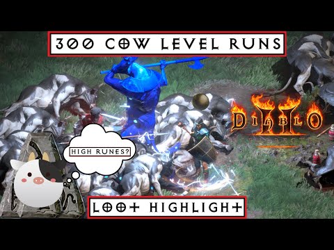 300 Cow Level Runs: Diablo 2 Resurrected | Loot Highlight