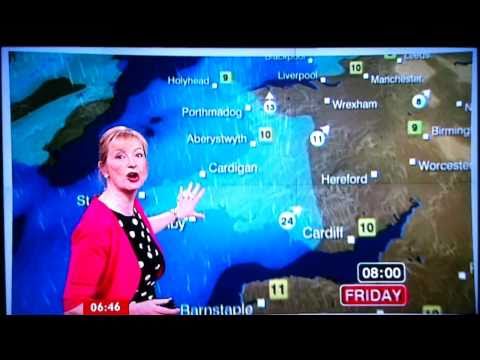 BBC Weather- Carol Kirkwood blooper