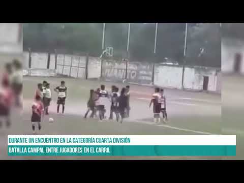 SALTA - Batalla campal entre jugadores en El Carril #canal7salta