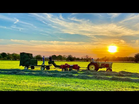 Making Hay - Cutting, Tedding, Raking, and Baling 3rd Cutting