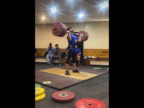 Ali Alipour (95) 225 kg clean and jerk