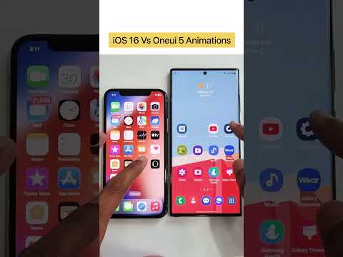 ios 16 vs Oneui 5 Animations #ios16 #oneui5