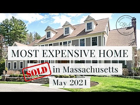 Most Expensive Home Sold in Massachusetts May 2021; MA REAL ESTATE; 99 Country Way, Needham, MA