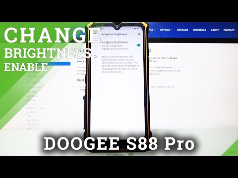 How to Activate Auto-Brightness Feature in Display Settings - DOOGEE S88 Pro