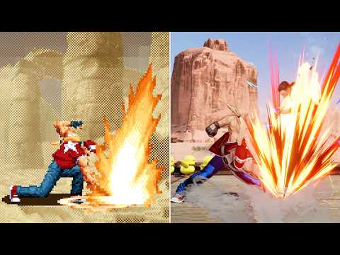 Evolution of Terry Bogard's Power Geyser (1992-2025)