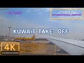 4K Kuwait Airways Take Off In Kuwait Amazing Sky View