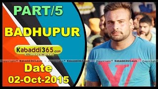 (1) Badhupur (Hoshiarpur) Kabaddi Tournament 2 Oct 2015