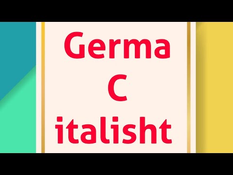 Italisht - shqip .Mesimi 2 si lexohet germa C ne italisht,kurs italisht
