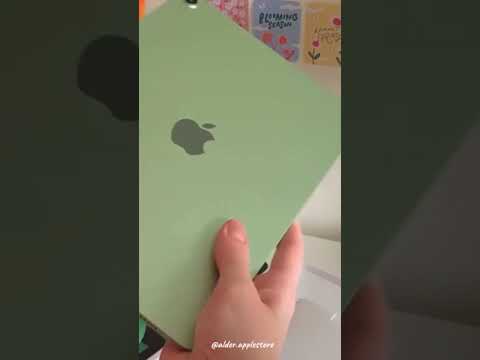 Unbox ipad air 4 green tại Alder Apple